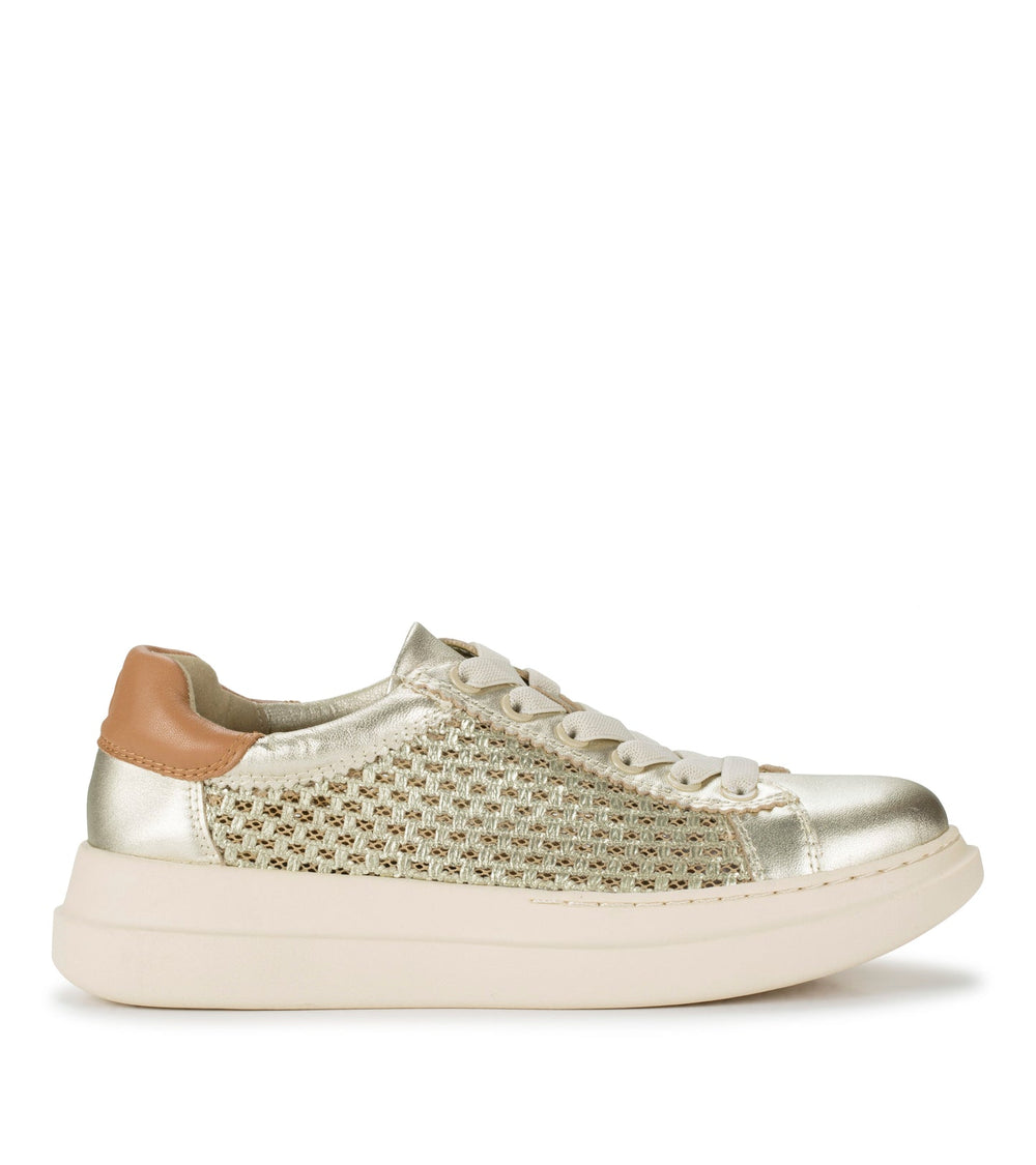 Baretraps Tiara Sneaker Champagne Leather