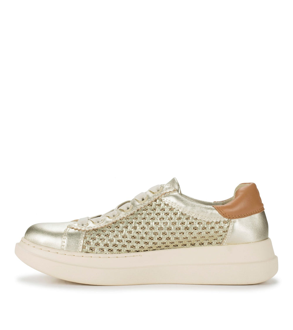 Baretraps Tiara Sneaker Champagne Leather