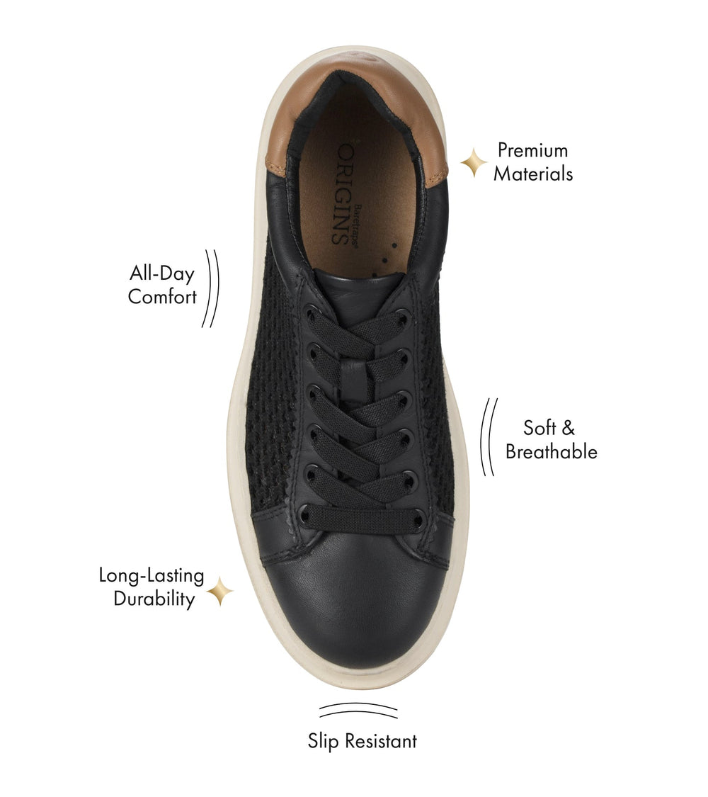 Baretraps Tiara Sneaker Black Leather