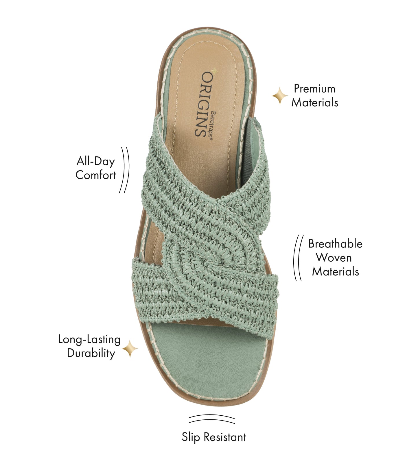 Baretraps Navene Slide Sandal Sage