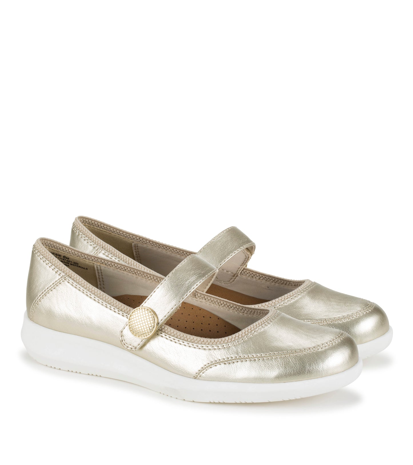 Baretraps Joesie Mary Jane Flat Champagne