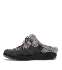 Baretraps Landon Clog Slipper Dark Grey Zebra