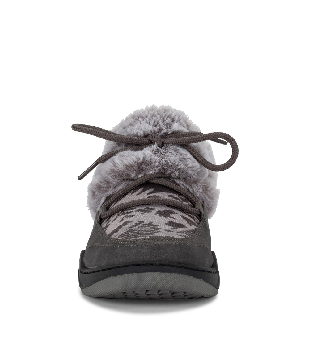 Baretraps Landon Clog Slipper Dark Grey Zebra