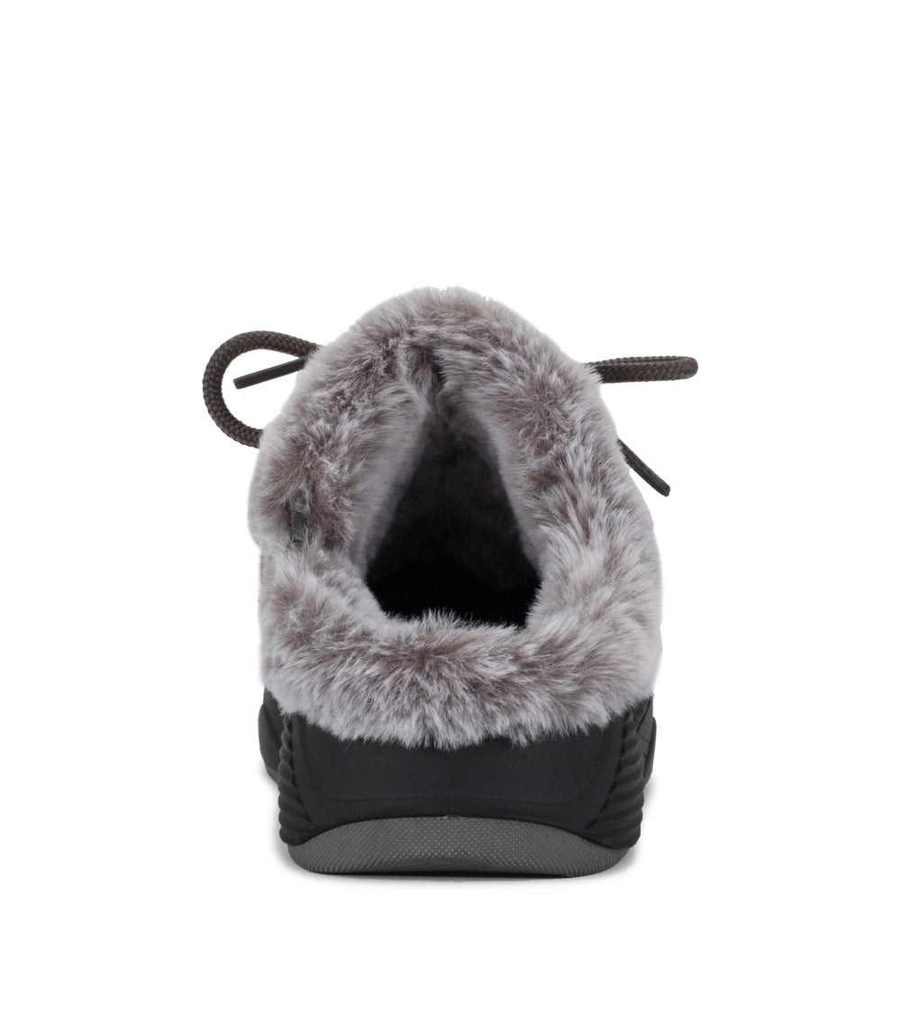 Baretraps Landon Clog Slipper Dark Grey Zebra