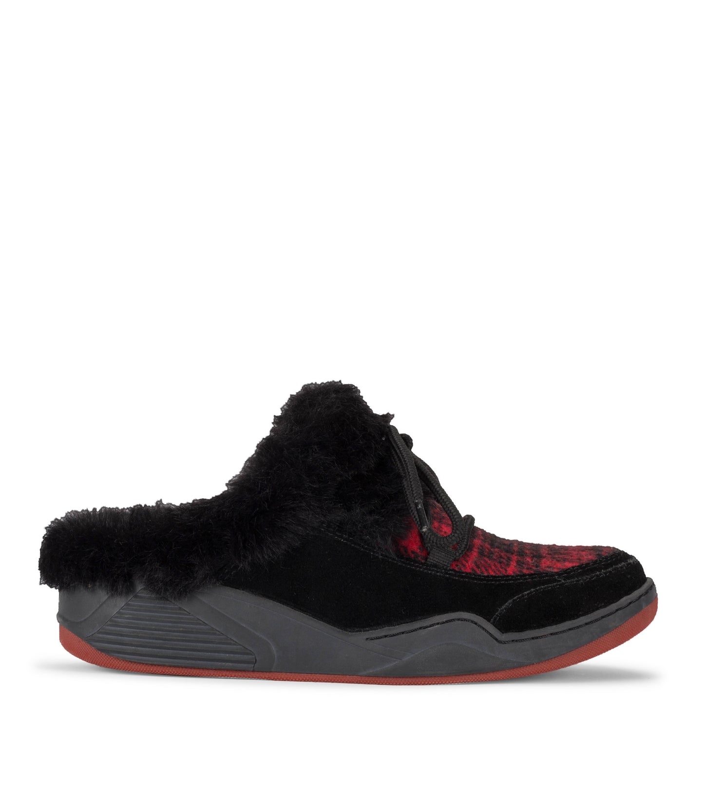 Baretraps Landon Clog Slipper Black/Red