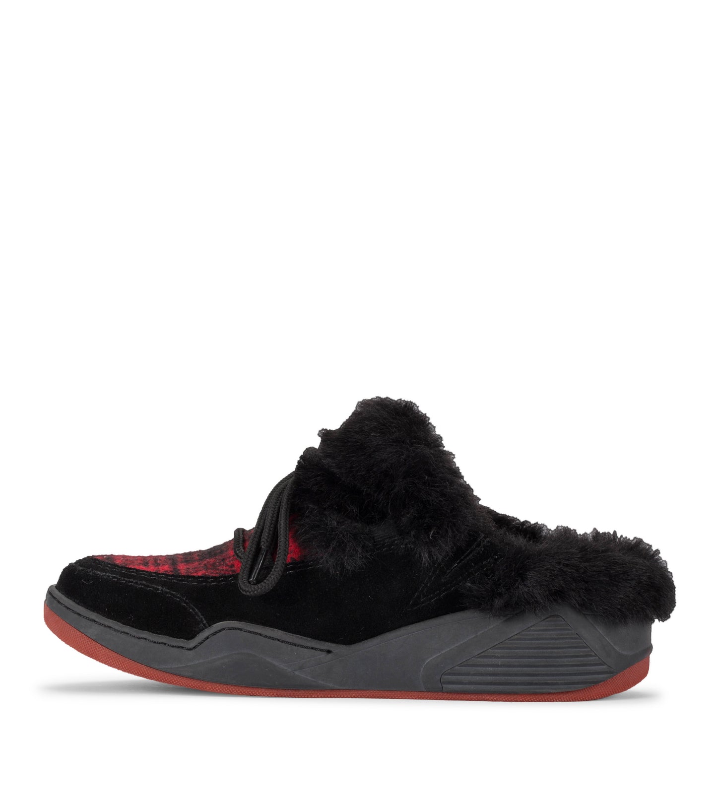 Baretraps Landon Clog Slipper Black/Red