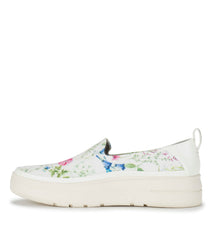 Baretraps Nevin Slip On Sneaker White Multi Flower Canvas