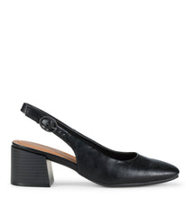 Baretraps Ester Block Heel Slingback Pump Black/Black
