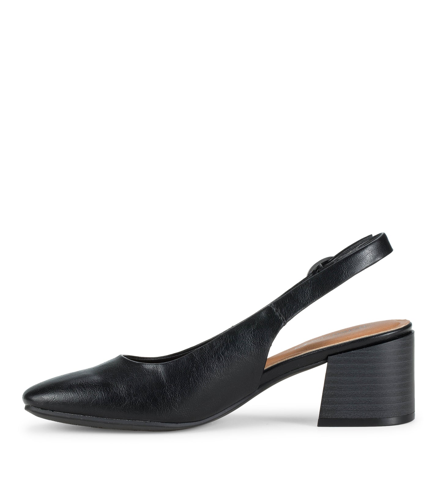 Baretraps Ester Block Heel Slingback Pump Black/Black