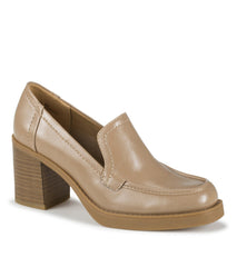 Baretraps Gretel Block Heel Loafer Taupe