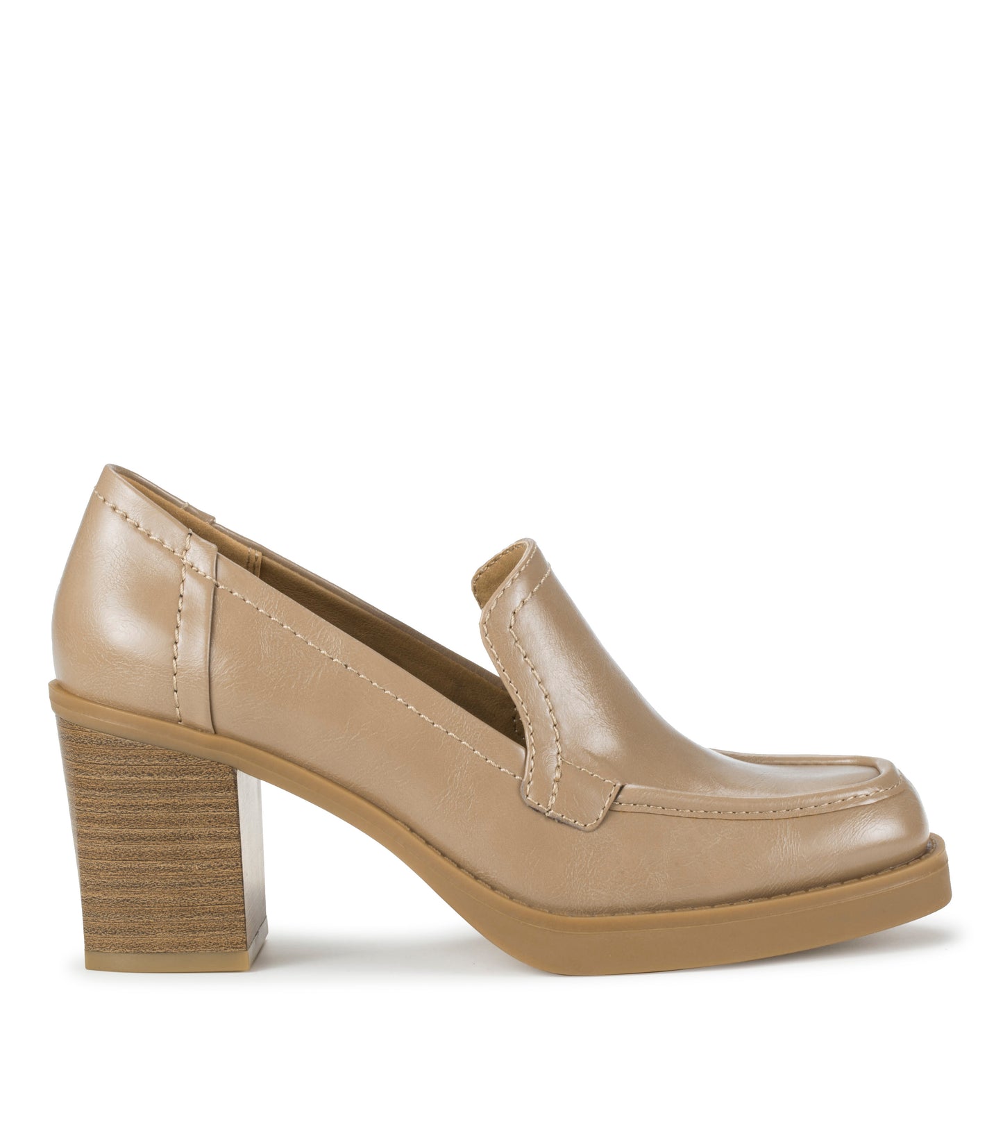 Baretraps Gretel Block Heel Loafer Taupe