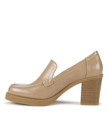 Baretraps Gretel Block Heel Loafer Taupe