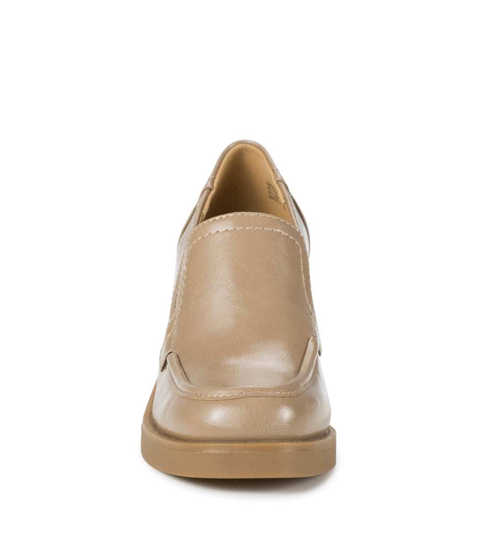 Baretraps Gretel Block Heel Loafer Taupe