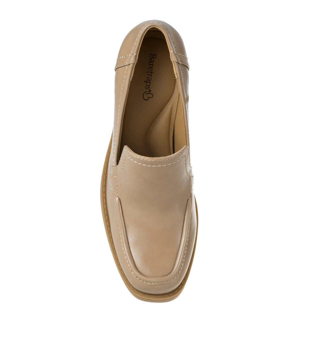 Baretraps Gretel Block Heel Loafer Taupe