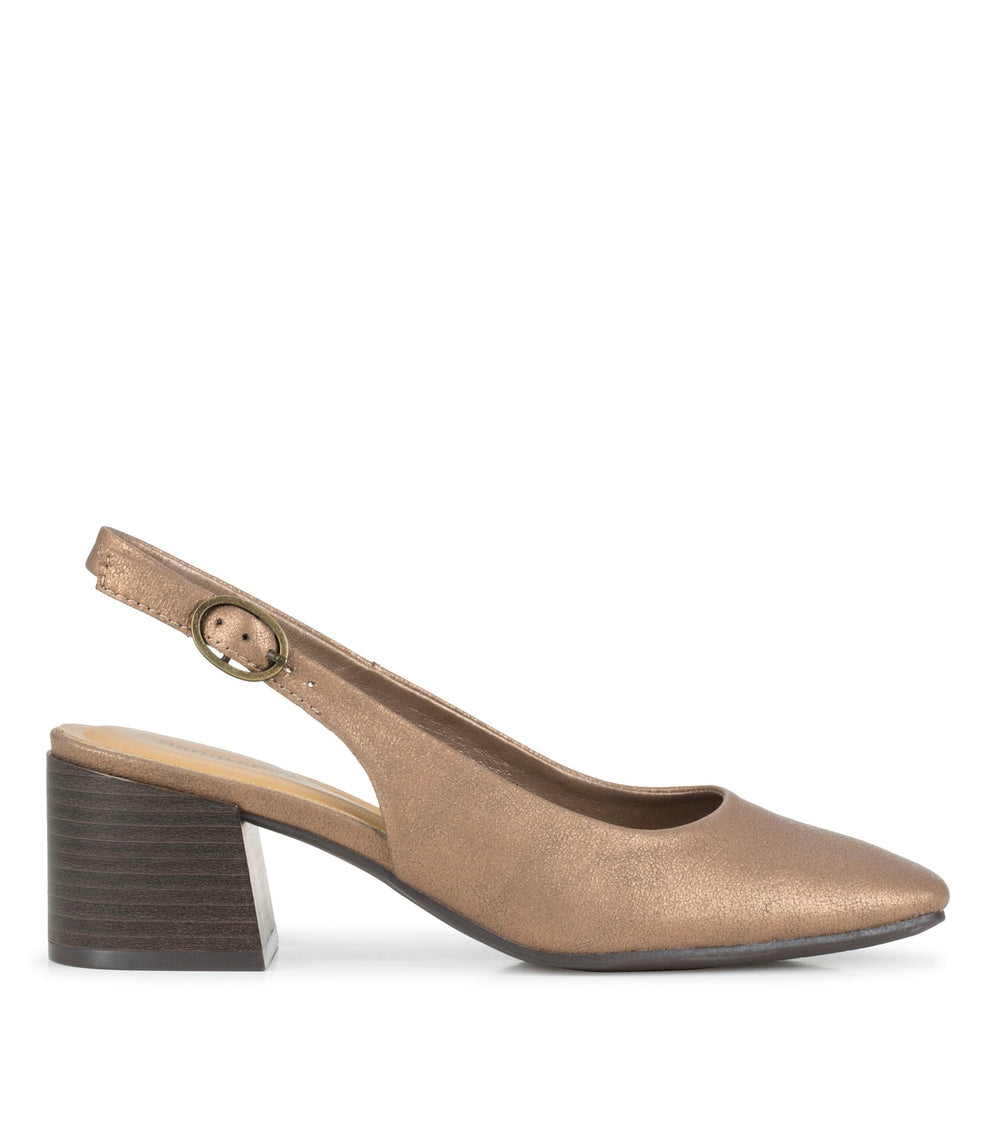 Baretraps Ester Block Heel Slingback Pump Bronze