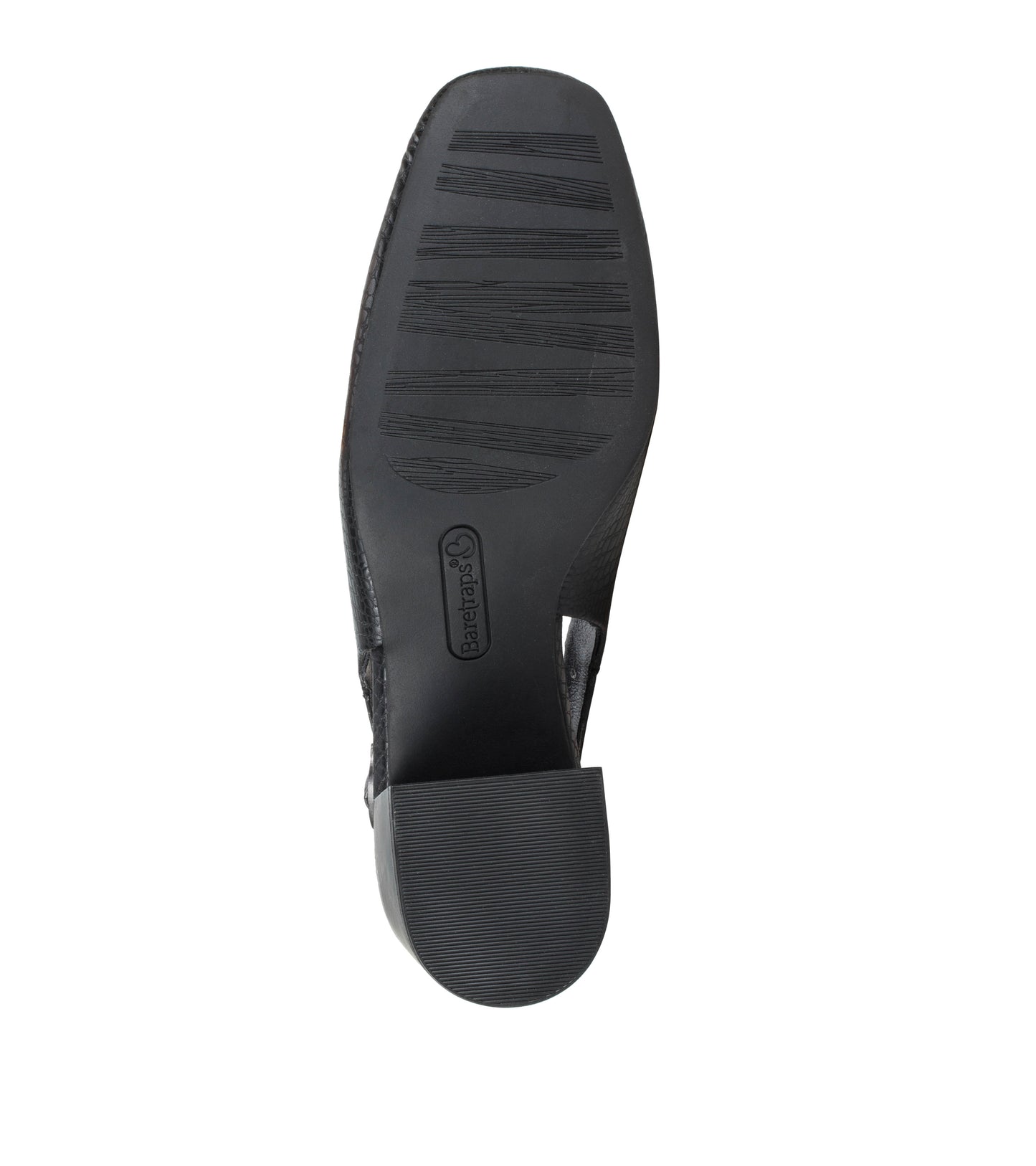 Baretraps Ester Block Heel Slingback Pump Black Croco