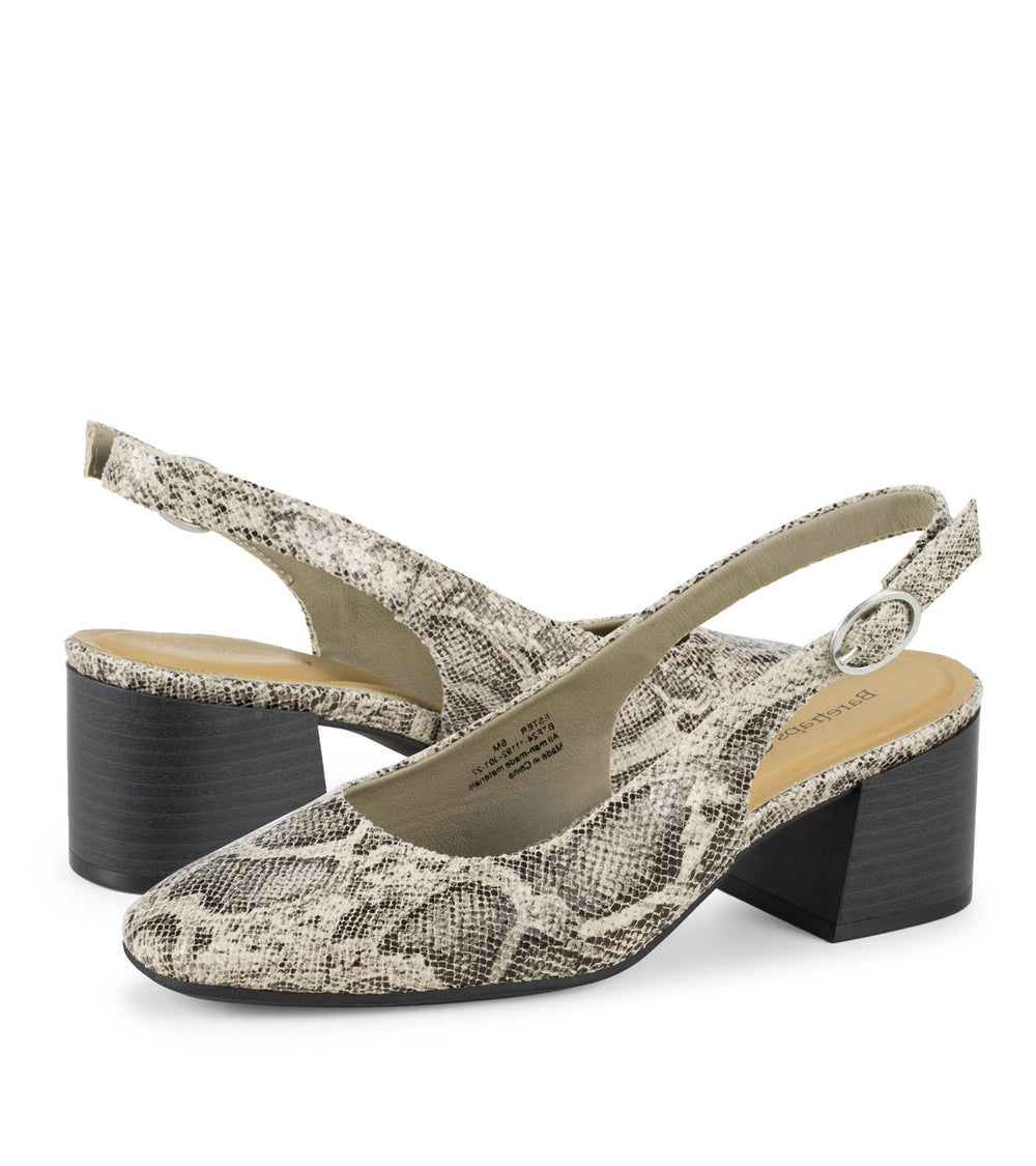 Baretraps Ester Block Heel Slingback Pump Taupe