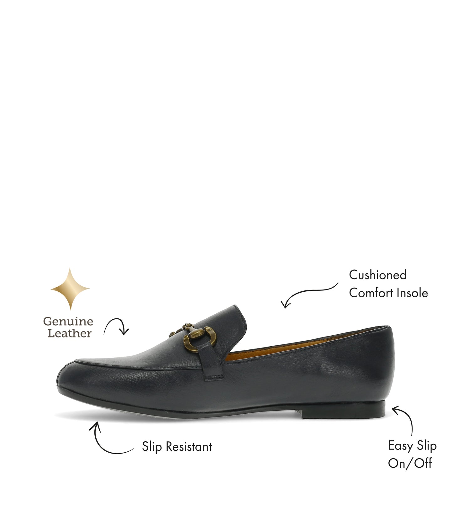 Baretraps Wyatt Loafer Navy Leather