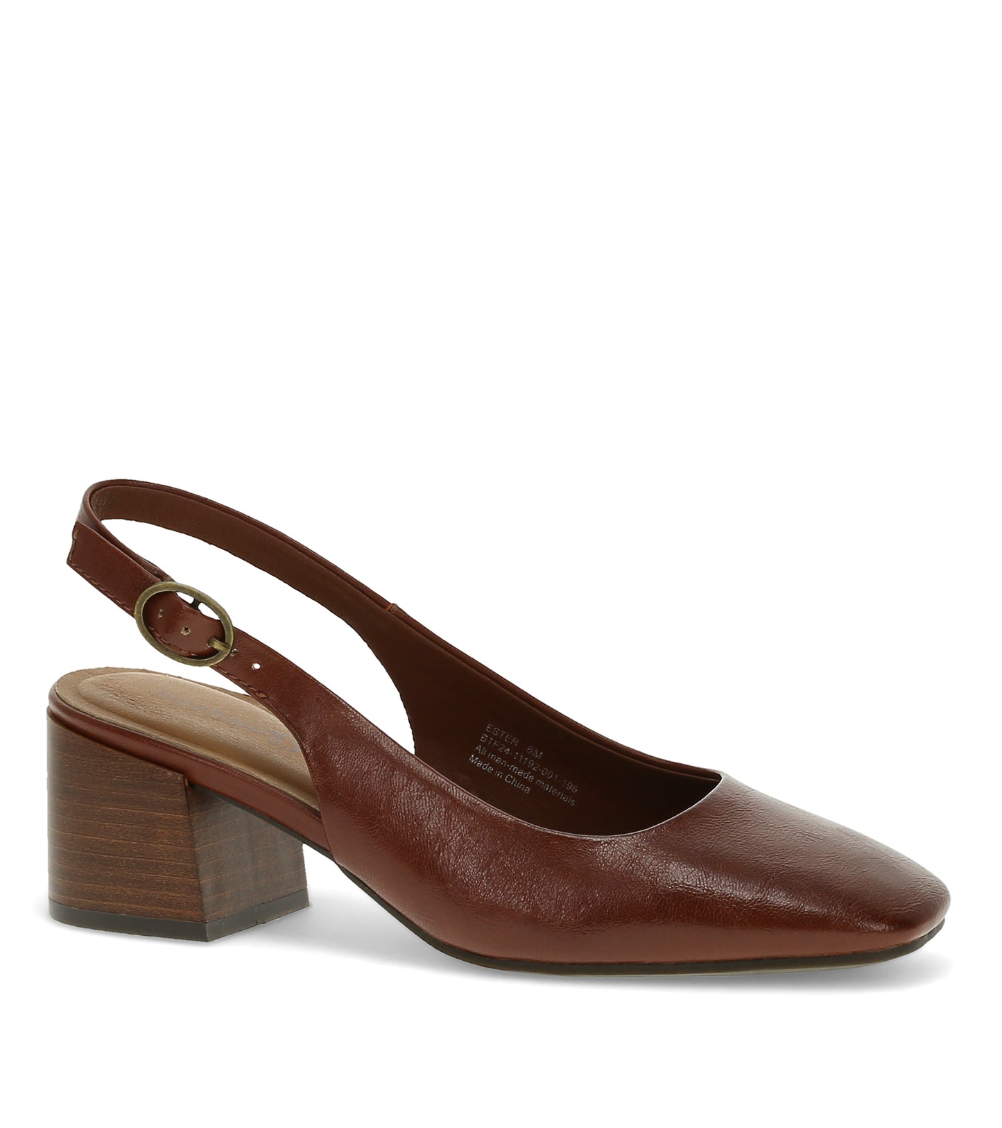 Baretraps Ester Block Heel Slingback Pump Mahogany