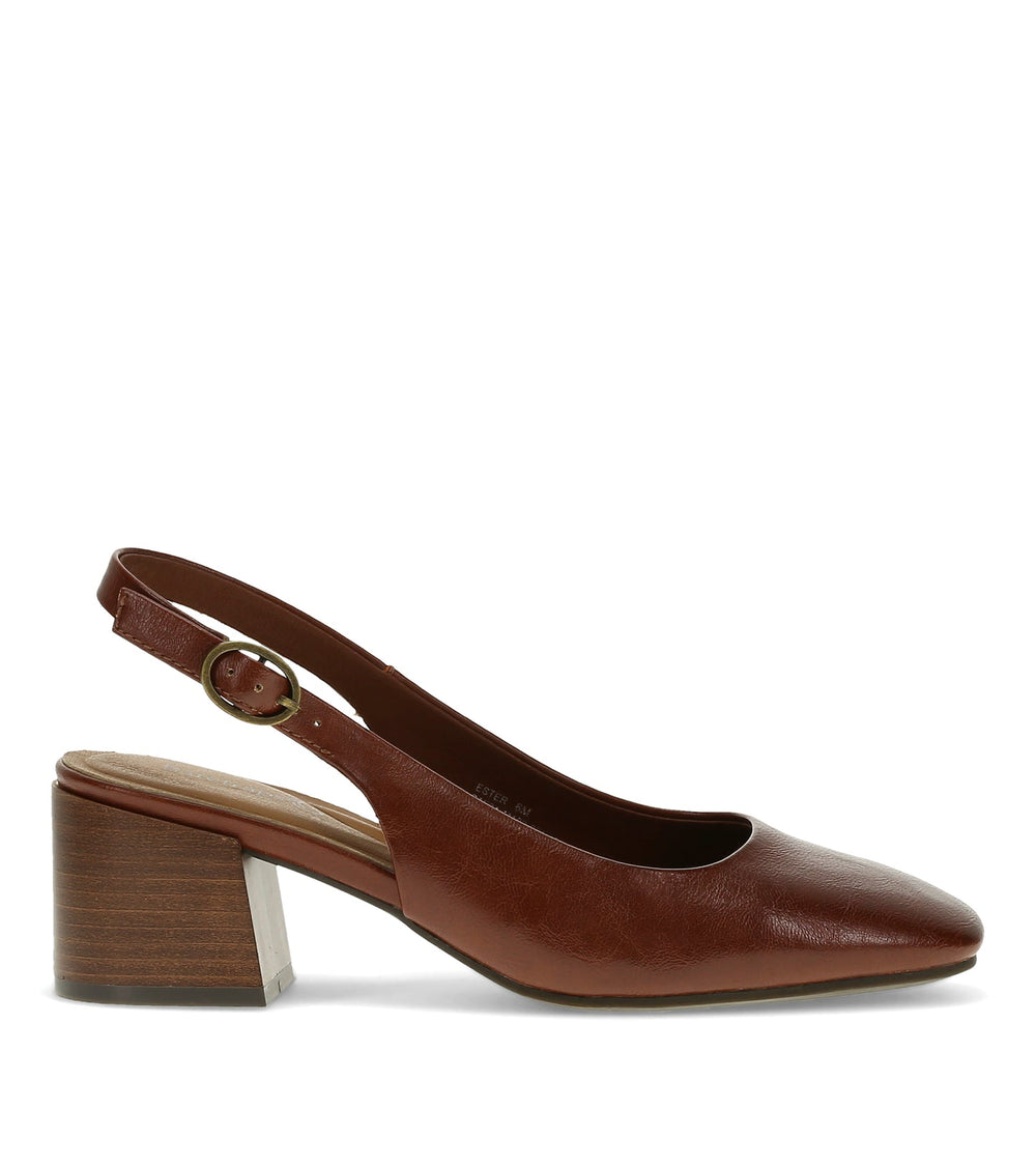 Baretraps Ester Block Heel Slingback Pump Mahogany