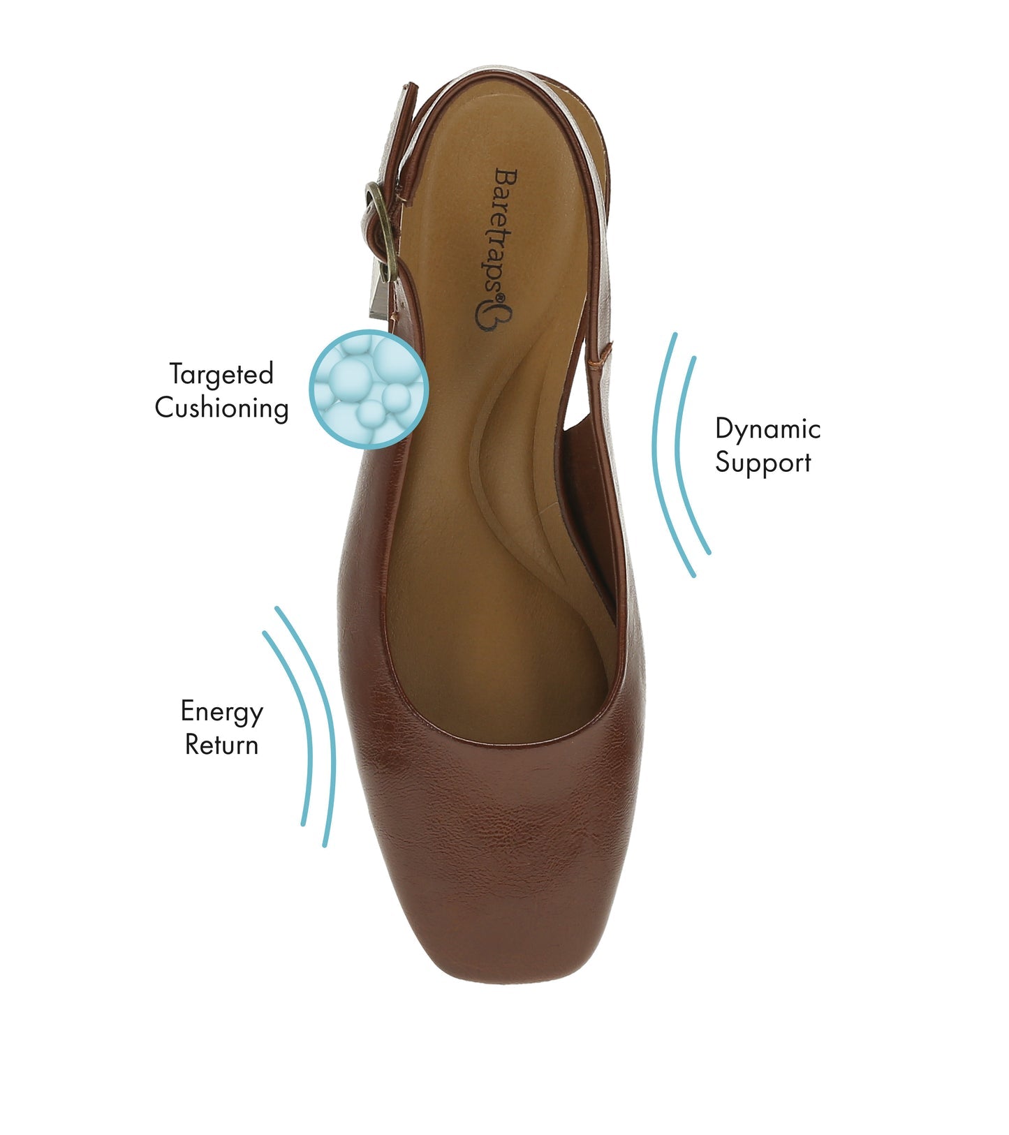 Baretraps Ester Block Heel Slingback Pump Mahogany