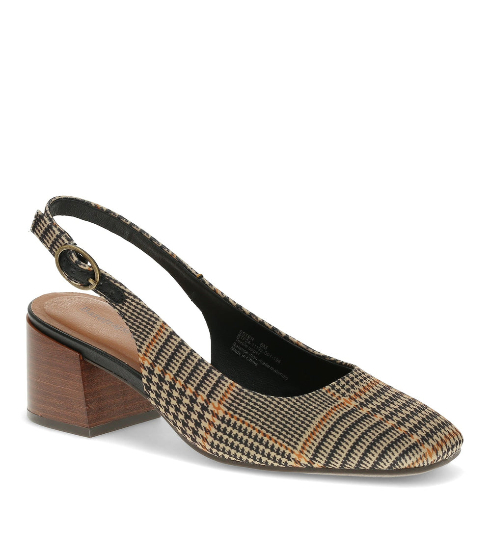 Baretraps Ester Block Heel Slingback Pump Black Multi