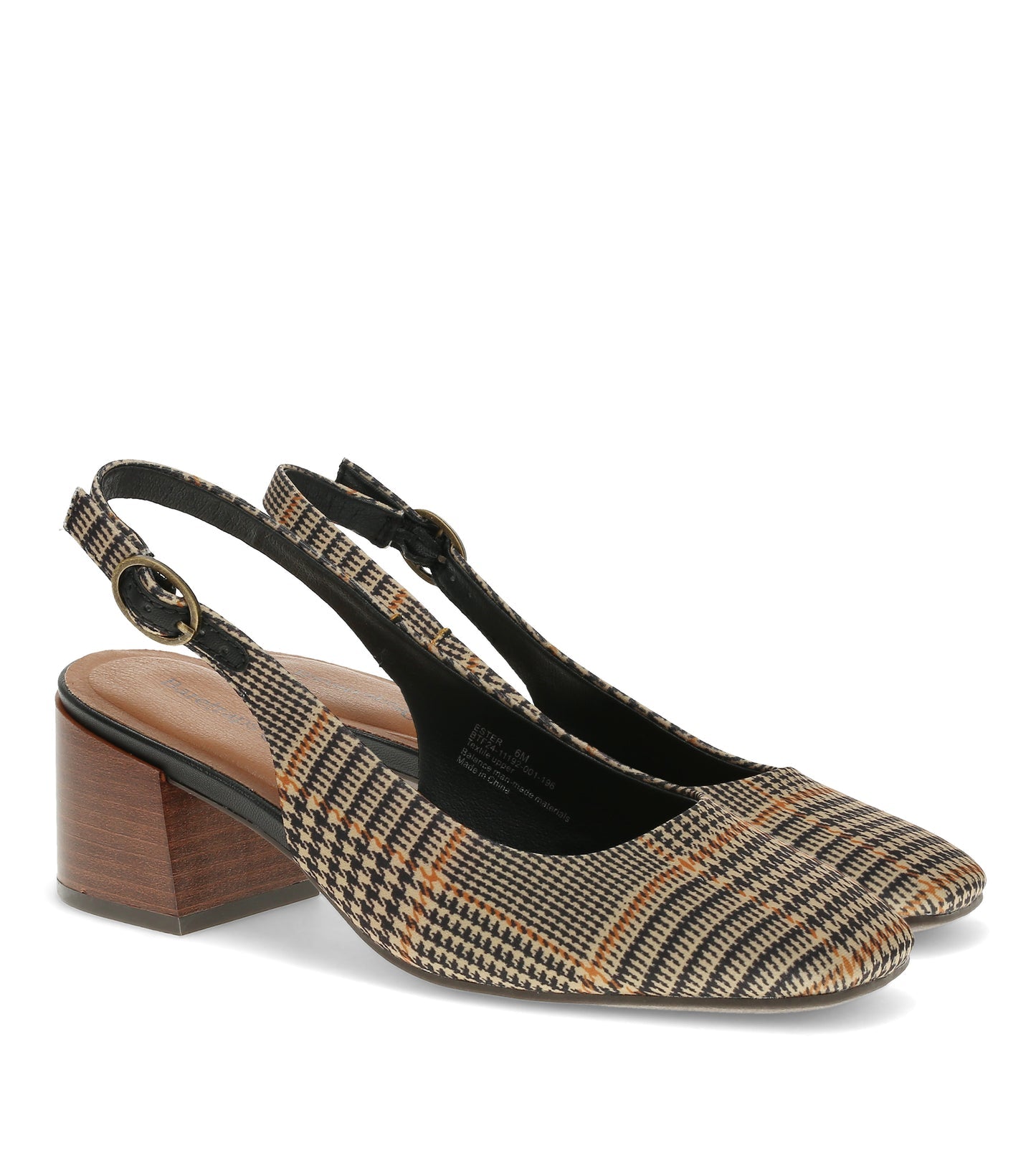 Baretraps Ester Block Heel Slingback Pump Black Multi