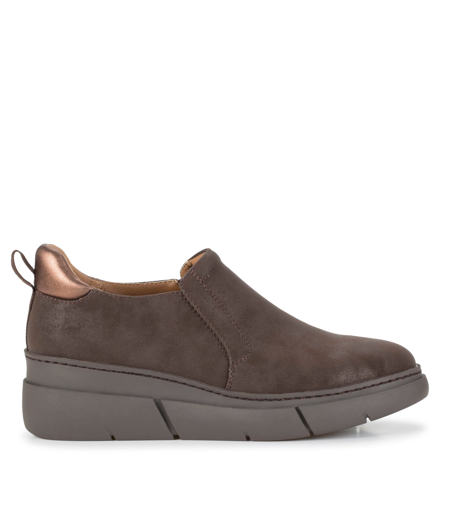 Baretraps Lizett Wedge Slip On Dark Brown