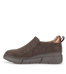 Baretraps Lizett Wedge Slip On Dark Brown