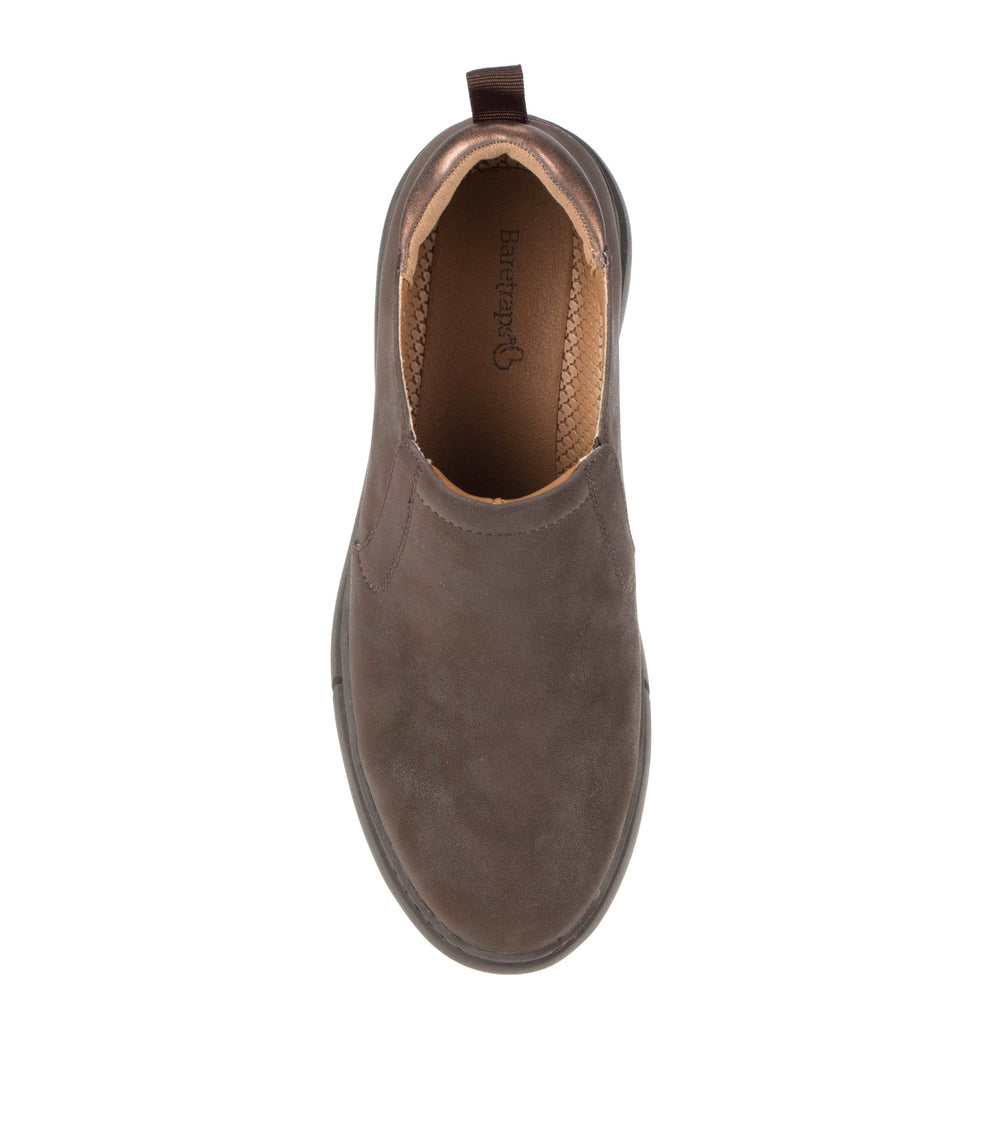 Baretraps Lizett Wedge Slip On Dark Brown