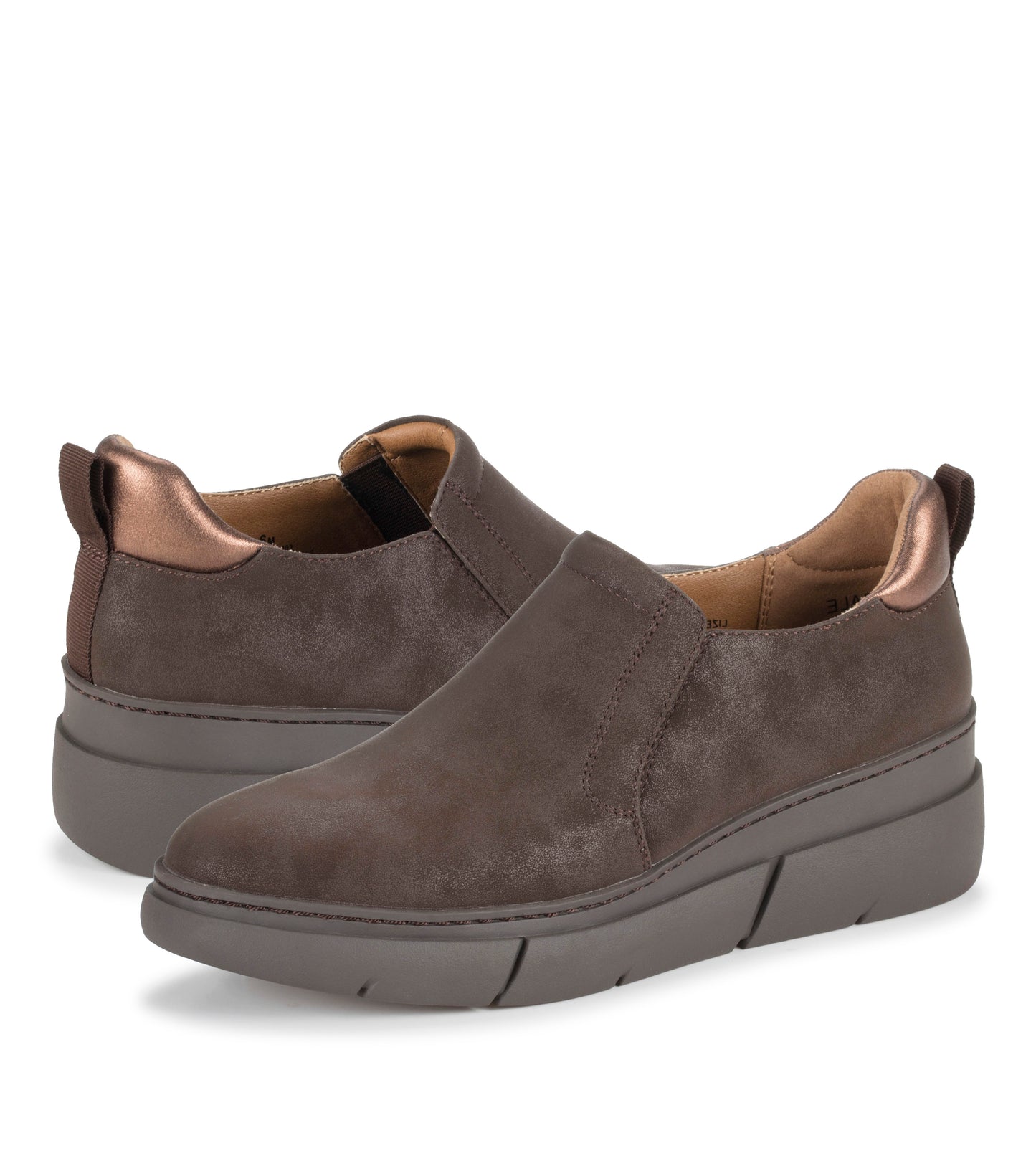 Baretraps Lizett Wedge Slip On Dark Brown