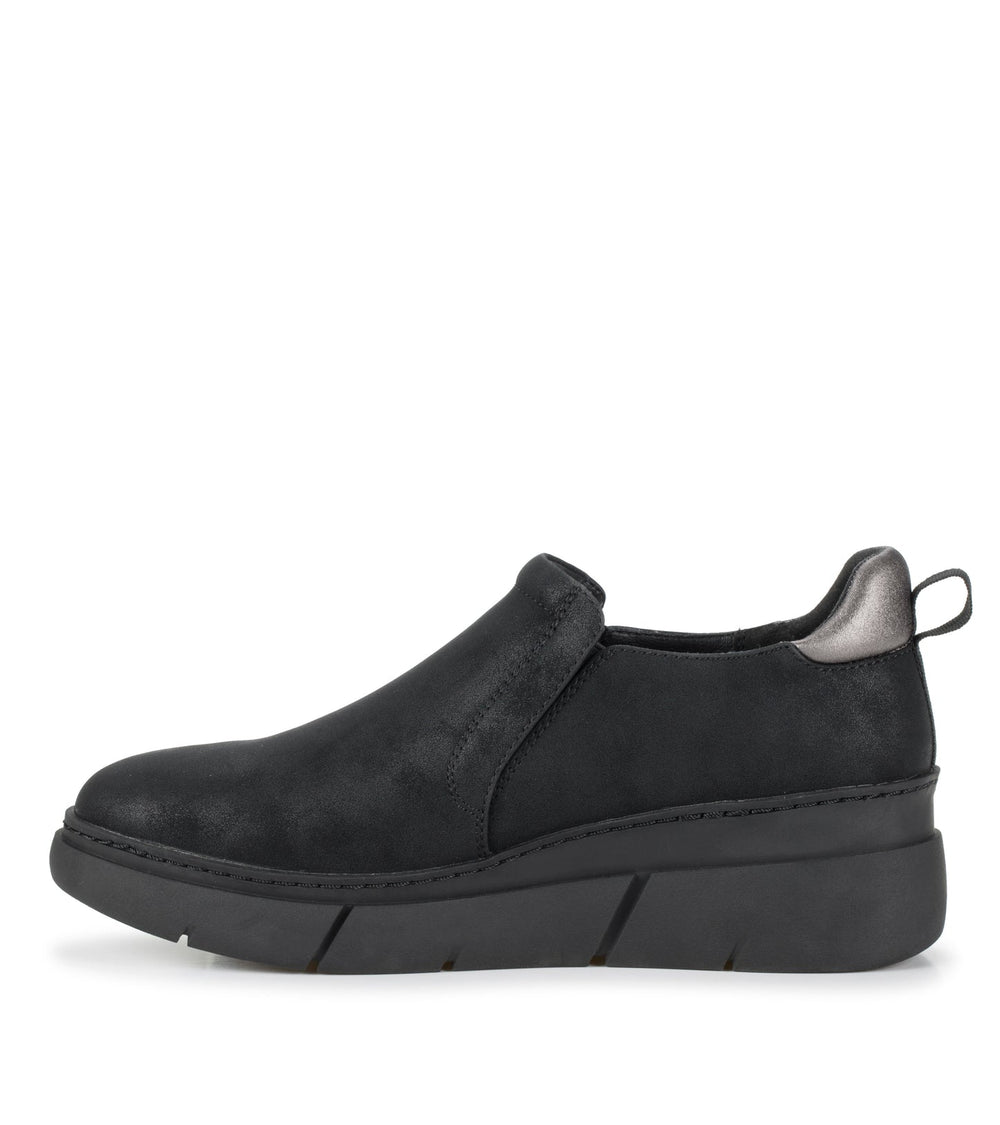 Baretraps Lizett Wedge Slip On Black