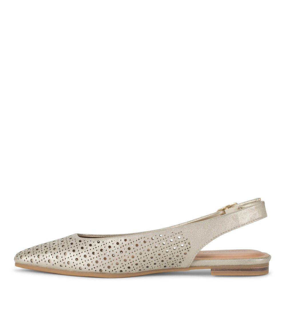 Baretraps Riva Slingback Flat Champagne