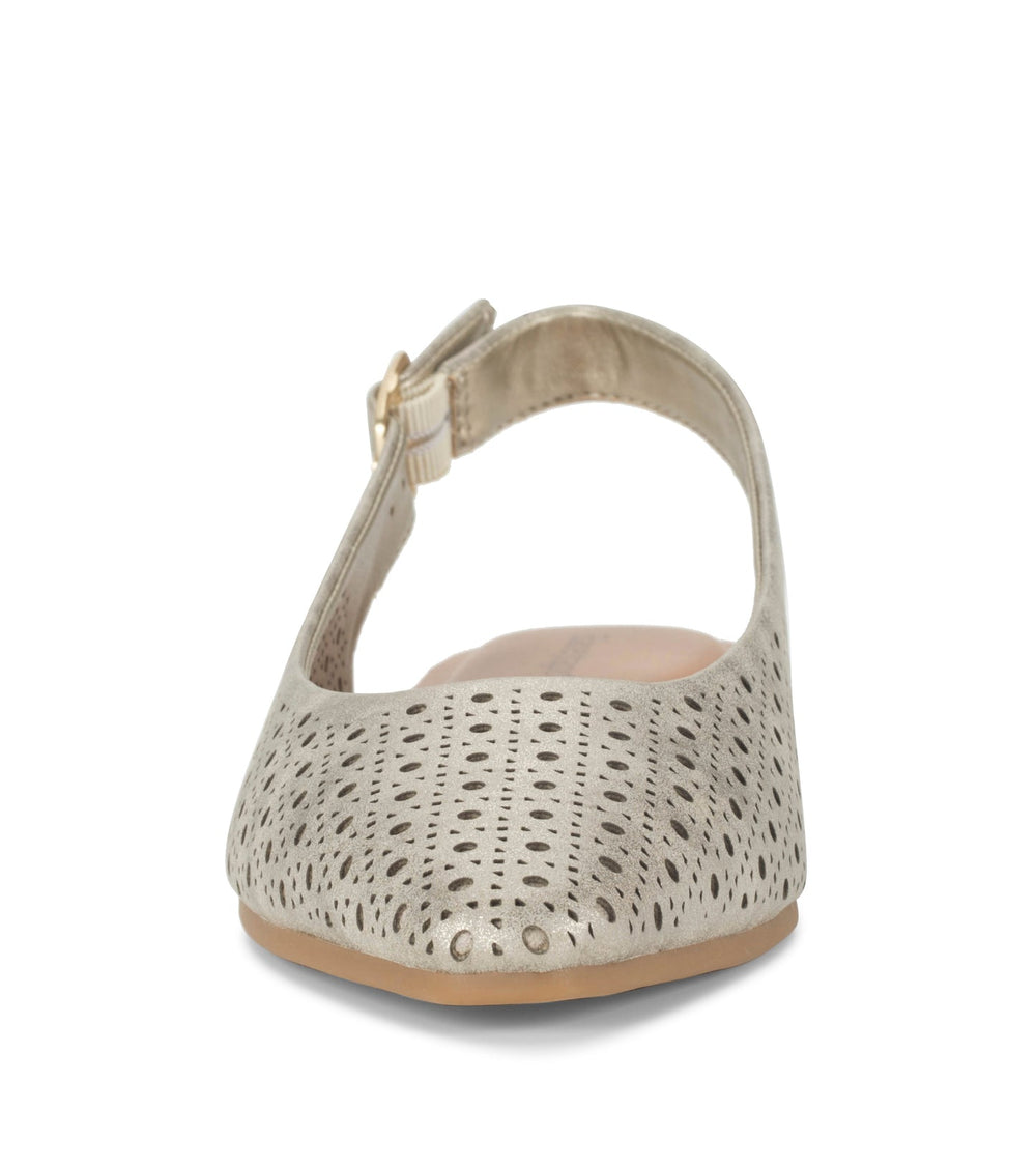 Baretraps Riva Slingback Flat Champagne