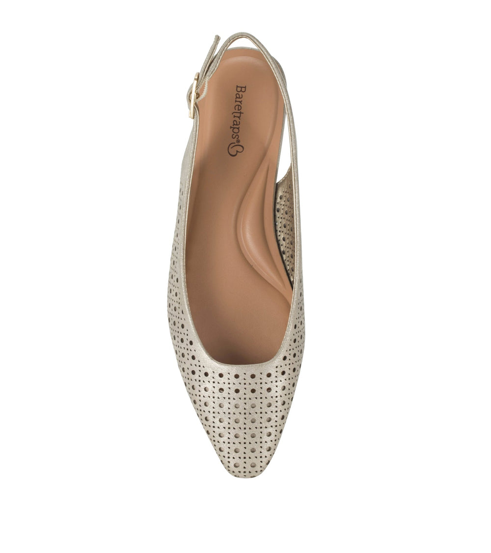 Baretraps Riva Slingback Flat Champagne