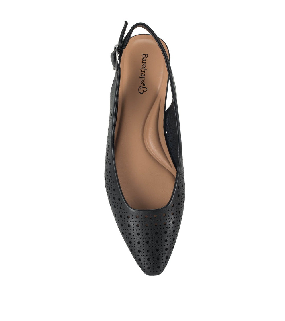 Baretraps Riva Slingback Flat Black