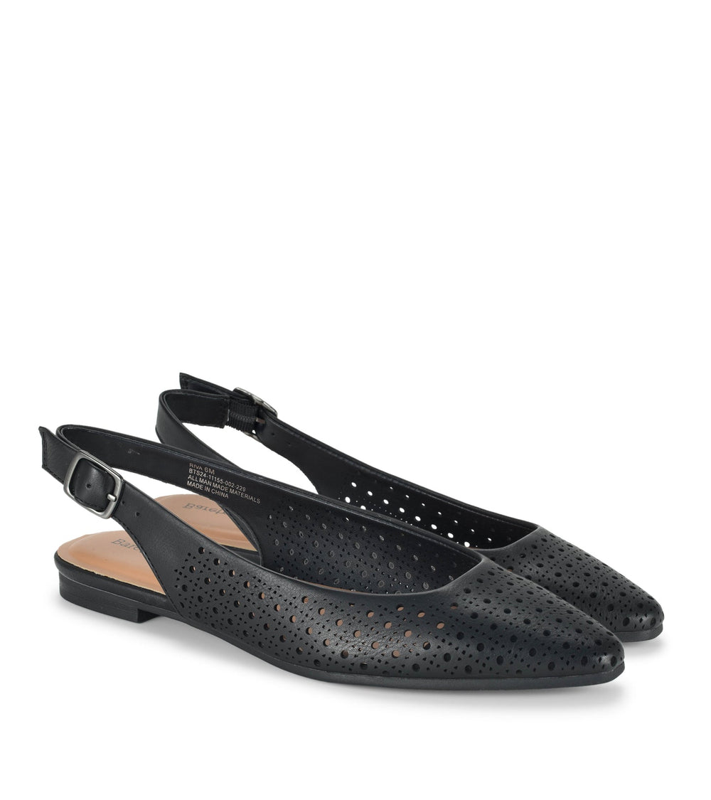 Baretraps Riva Slingback Flat Black