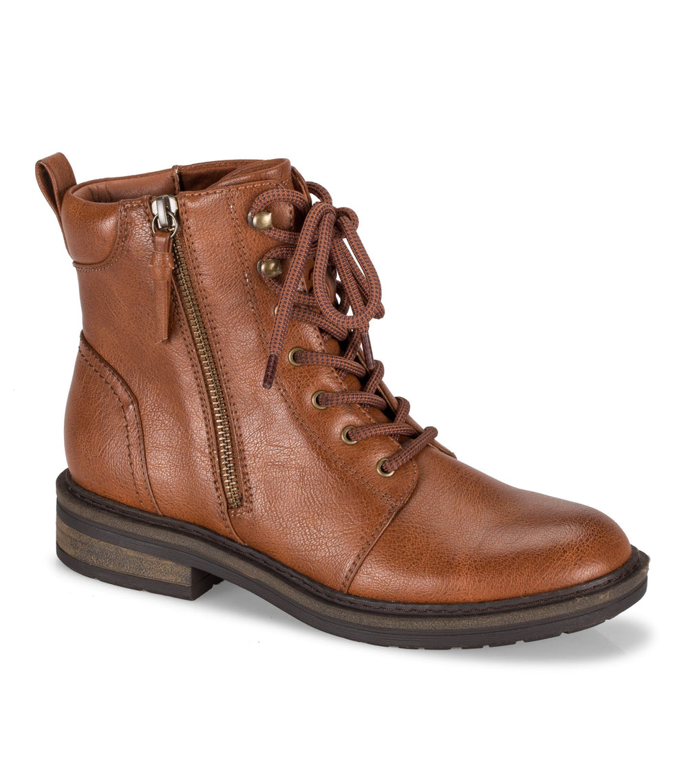 Baretraps Amysue Lace Up Bootie Cognac
