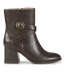 Baretraps Dorma Block Heel Midi Boot Dark Brown