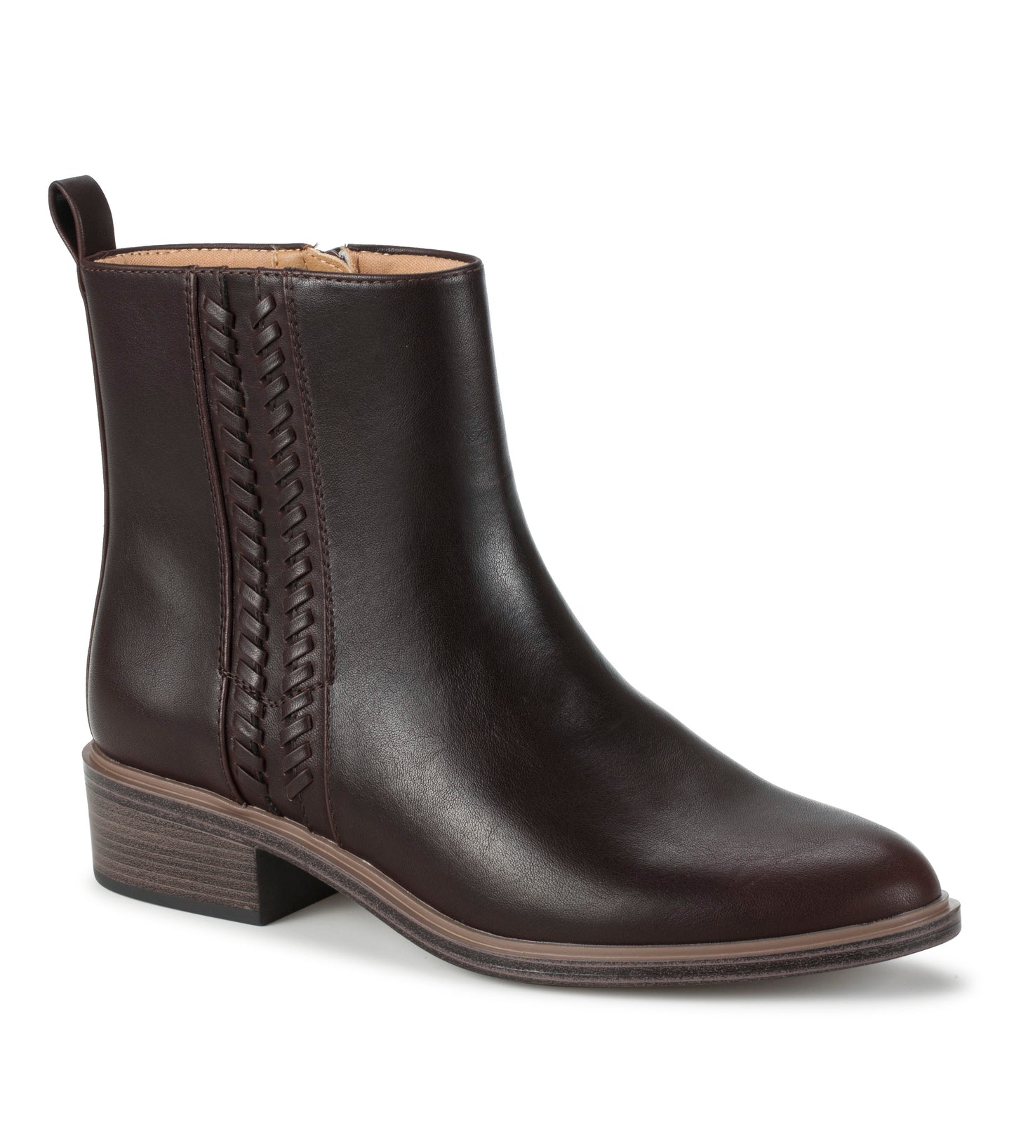 Baretraps Avana Block Heel Bootie Dark Brown
