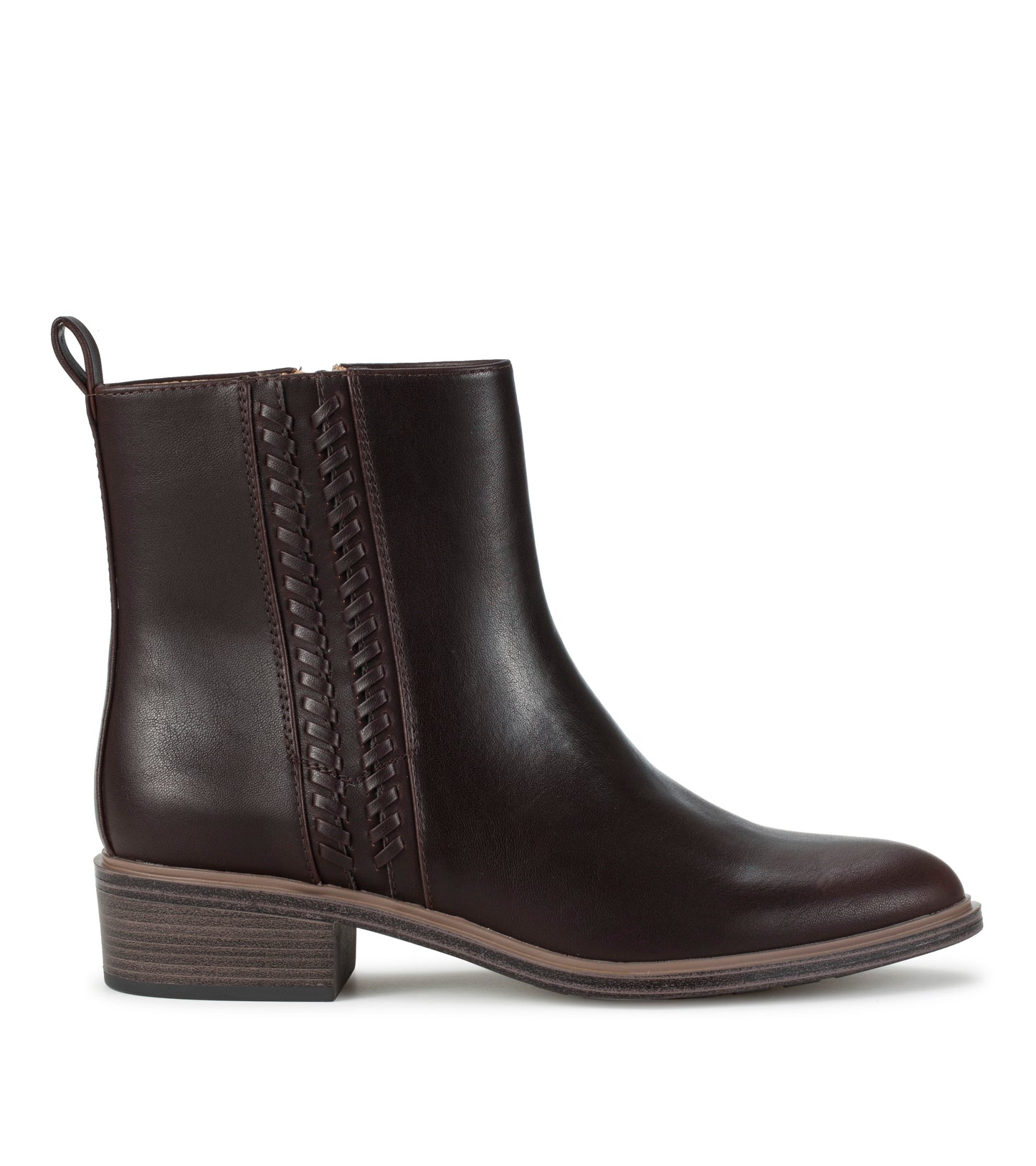 Baretraps Avana Block Heel Bootie Dark Brown