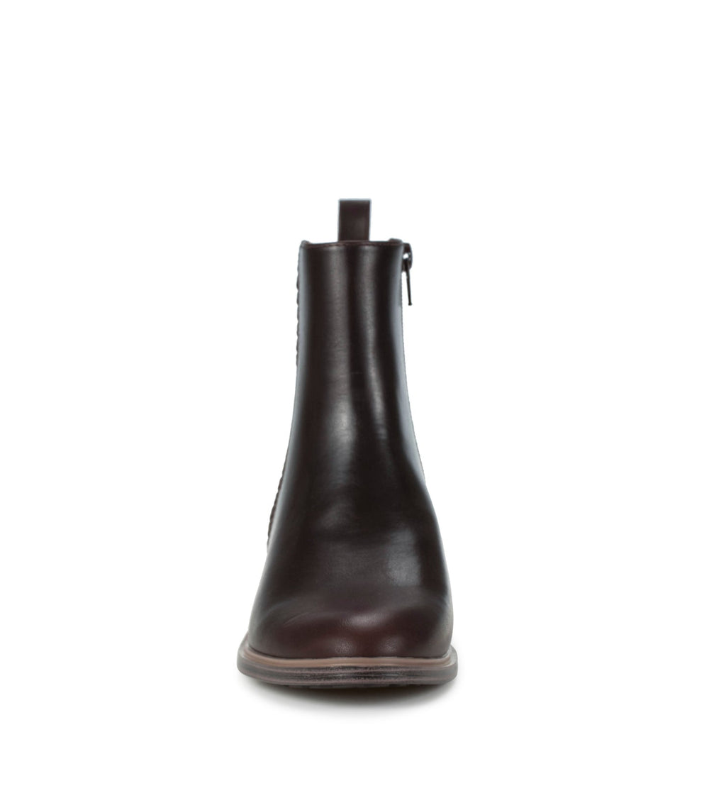 Baretraps Avana Block Heel Bootie Dark Brown