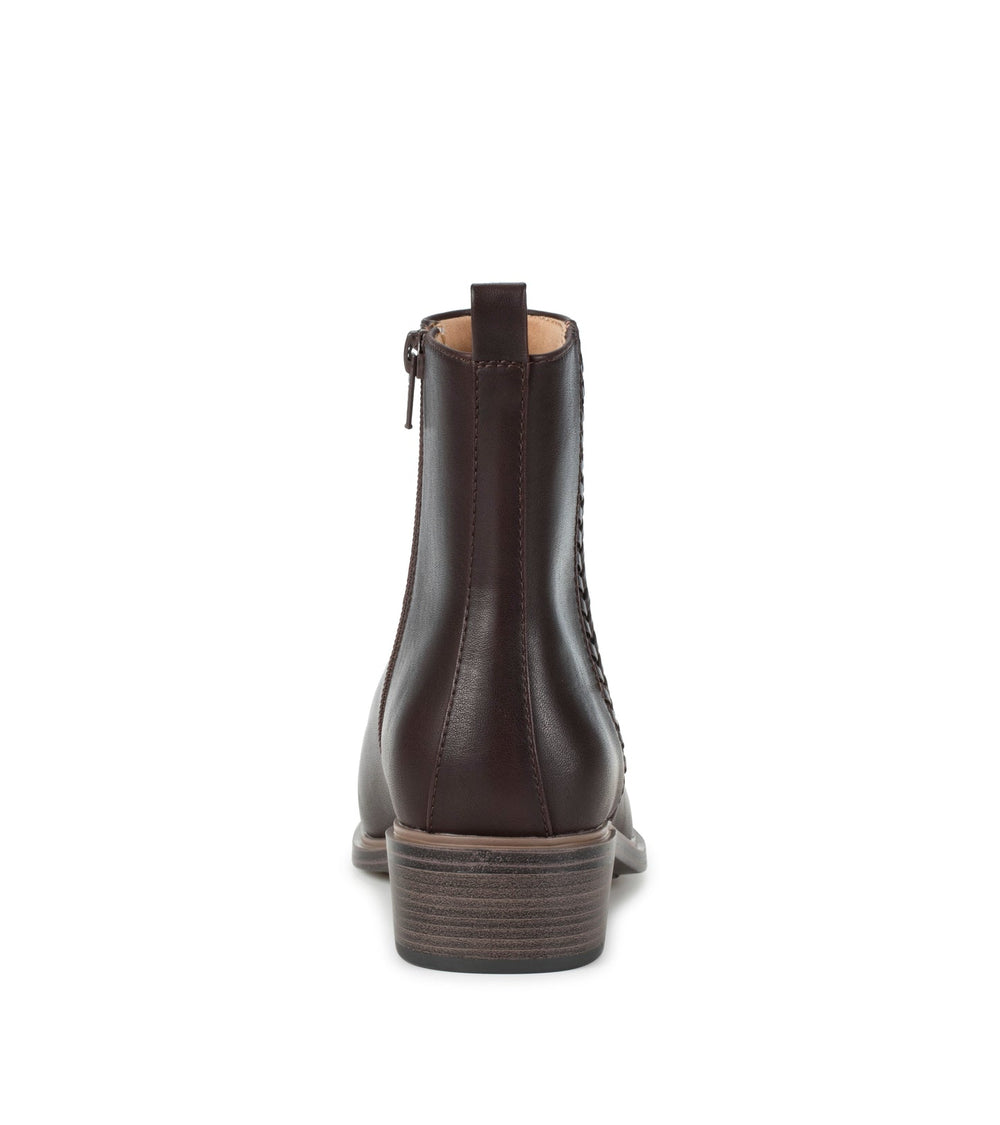 Baretraps Avana Block Heel Bootie Dark Brown