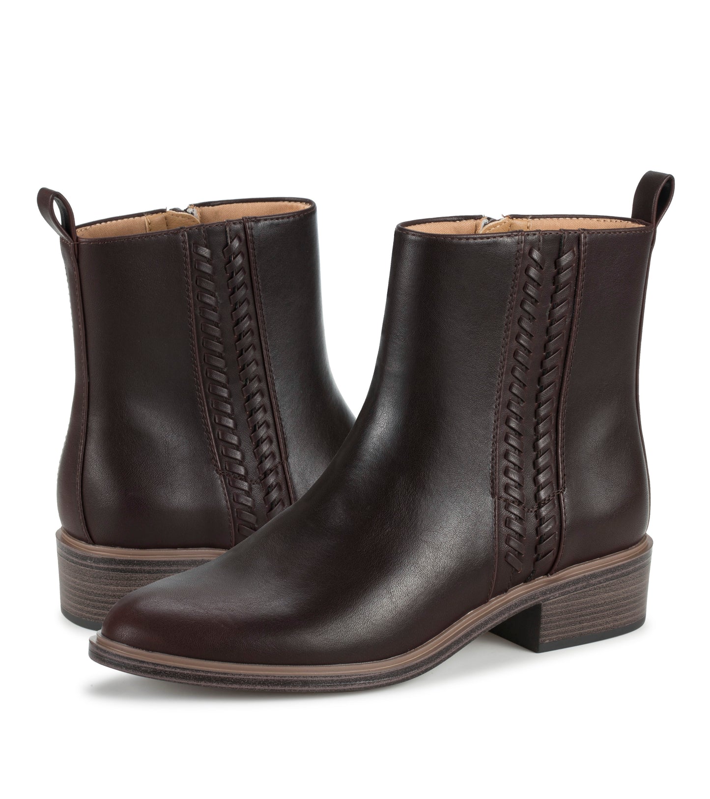 Baretraps Avana Block Heel Bootie Dark Brown