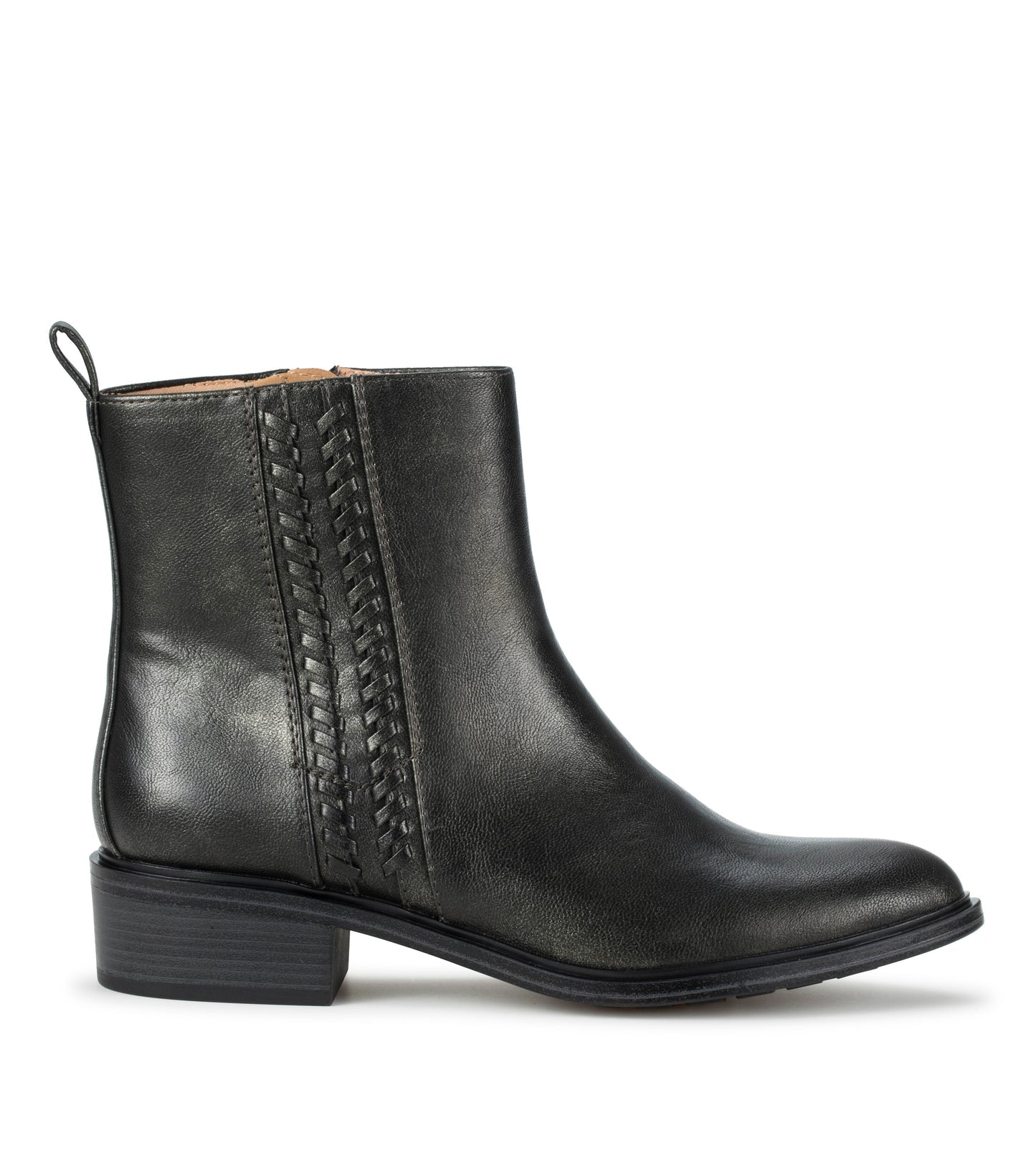 Baretraps Avana Block Heel Bootie Pewter