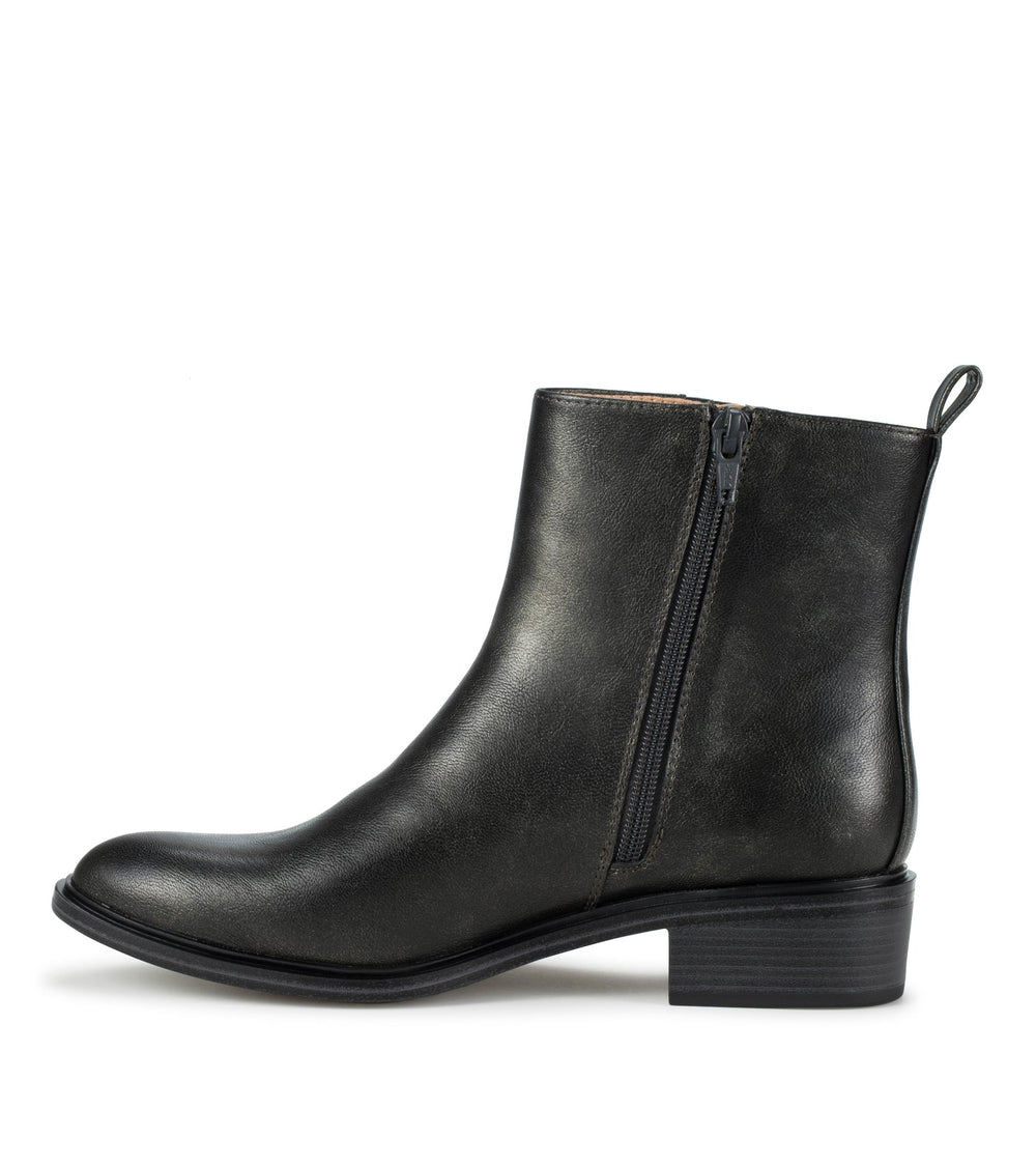 Baretraps Avana Block Heel Bootie Pewter