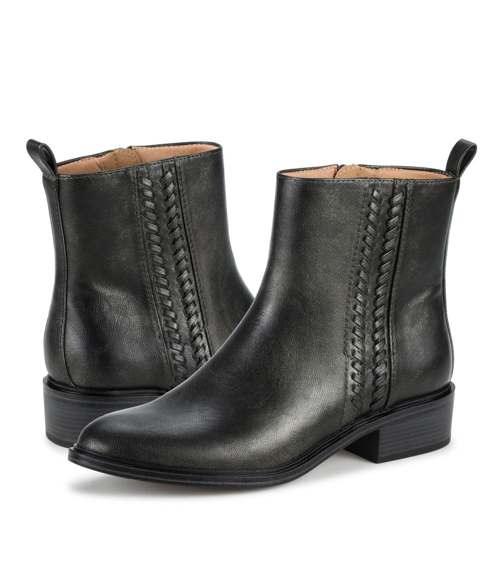 Baretraps Avana Block Heel Bootie Pewter