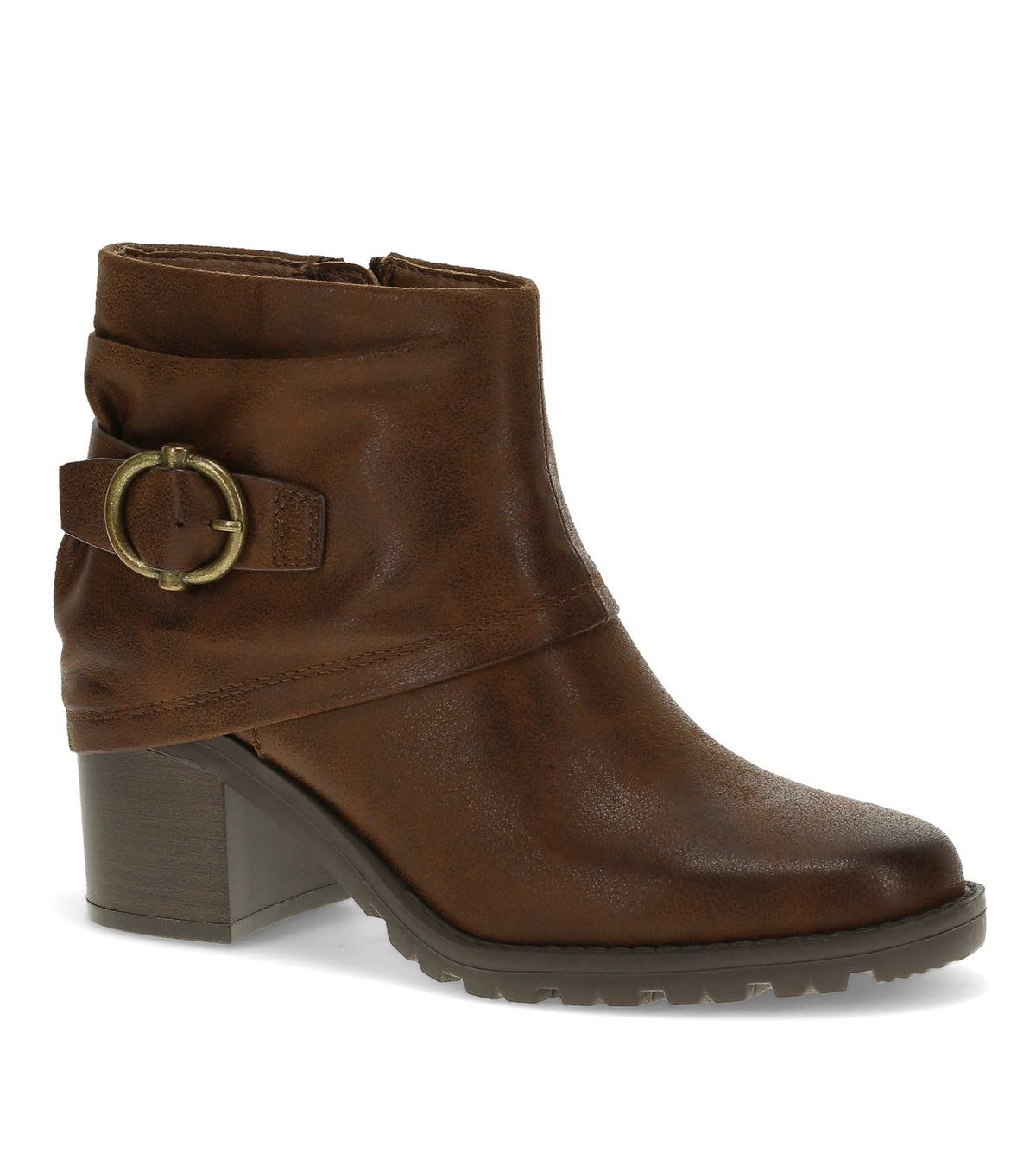 Baretraps Deborah Block Heel Bootie Brush Brown
