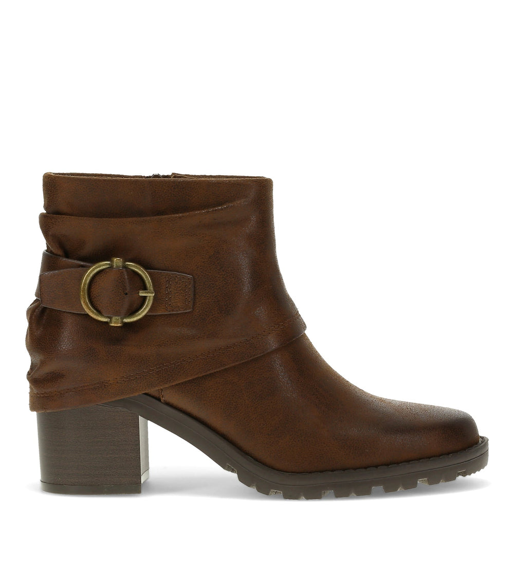 Baretraps Deborah Block Heel Bootie Brush Brown