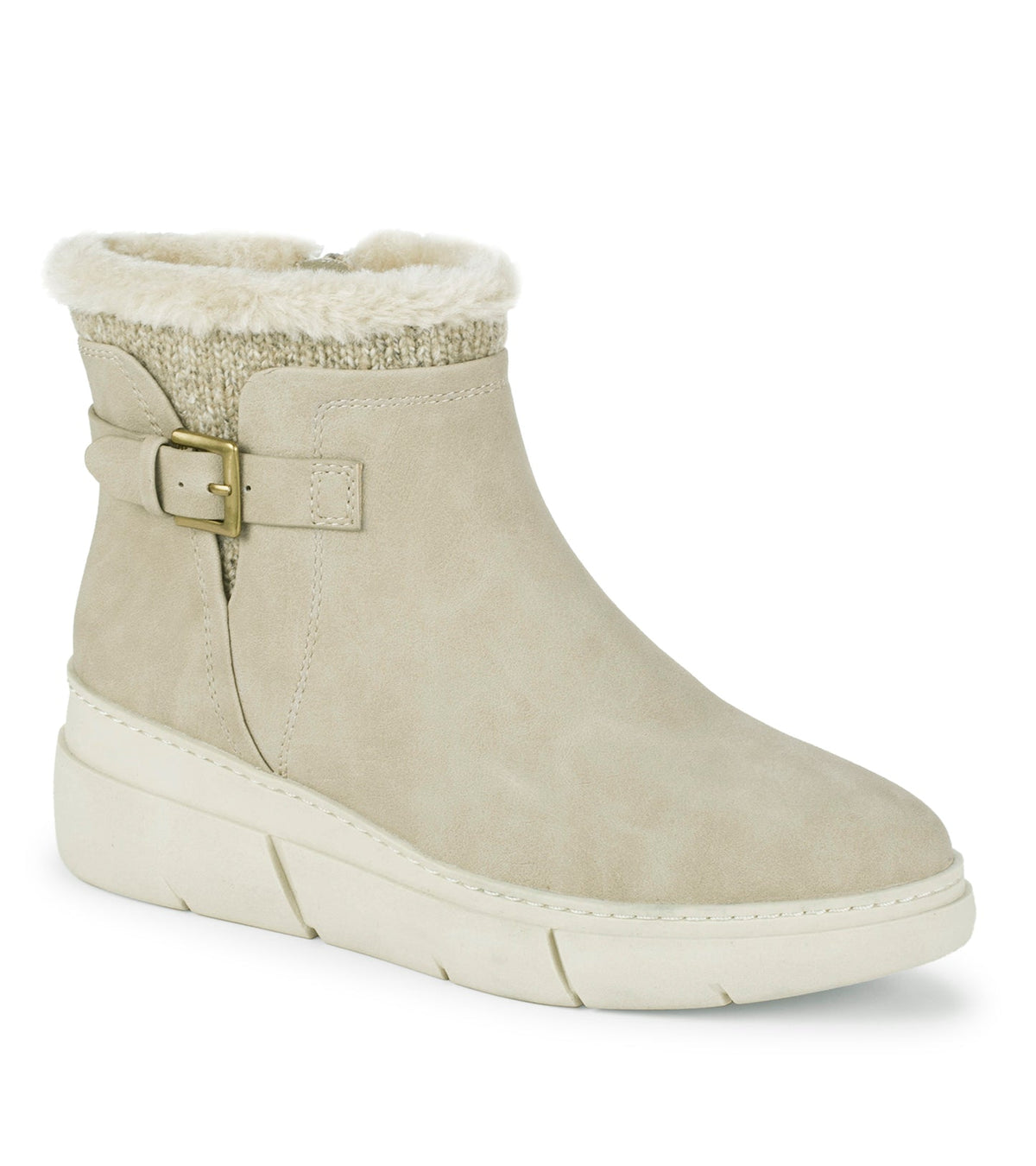 Baretraps Lanney Wedge Bootie Taupe